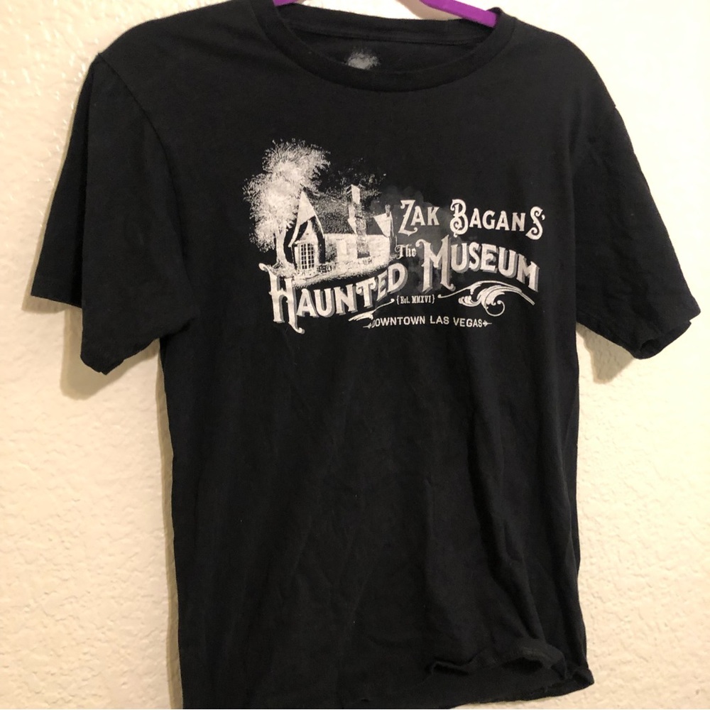 Zak Baggans Haunted Museum Black Graphic tshirt